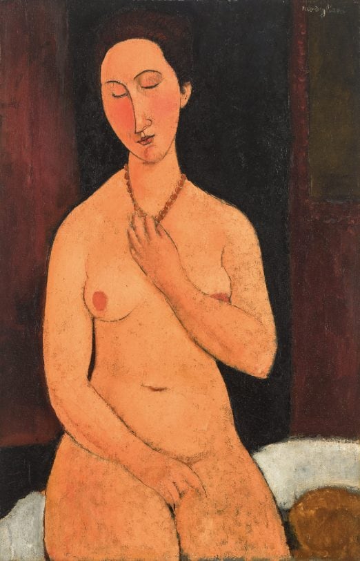 Nu assis au collier, Amedeo Modigliani, 1917