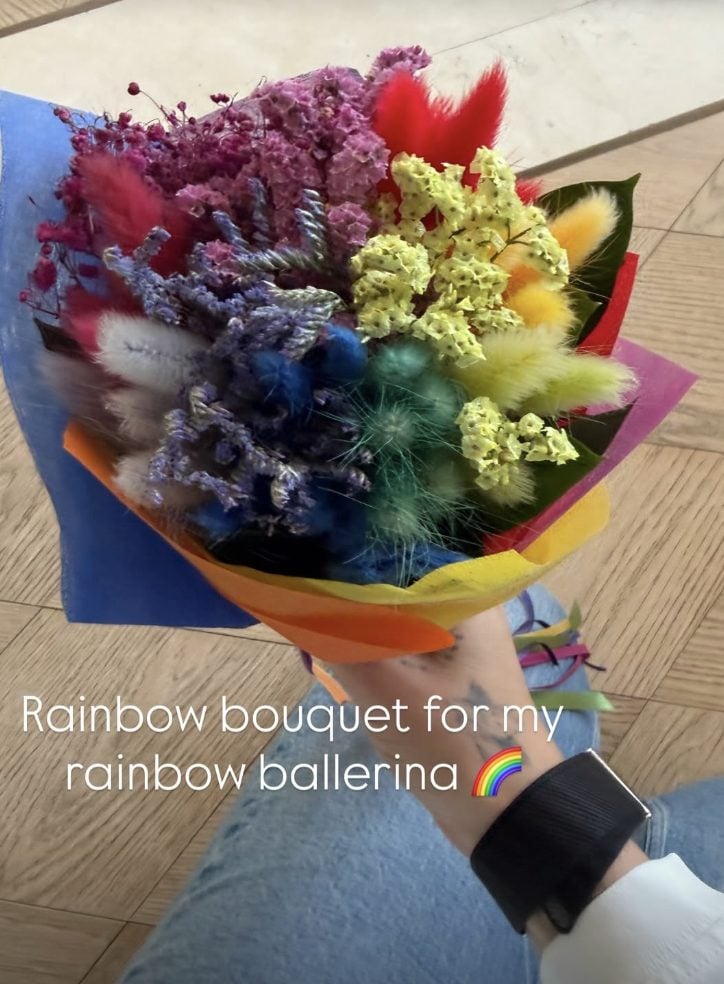 Il bouquet arcobaleno