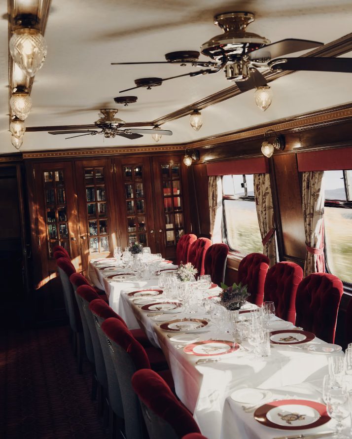 The dining room, Royal Scotsman