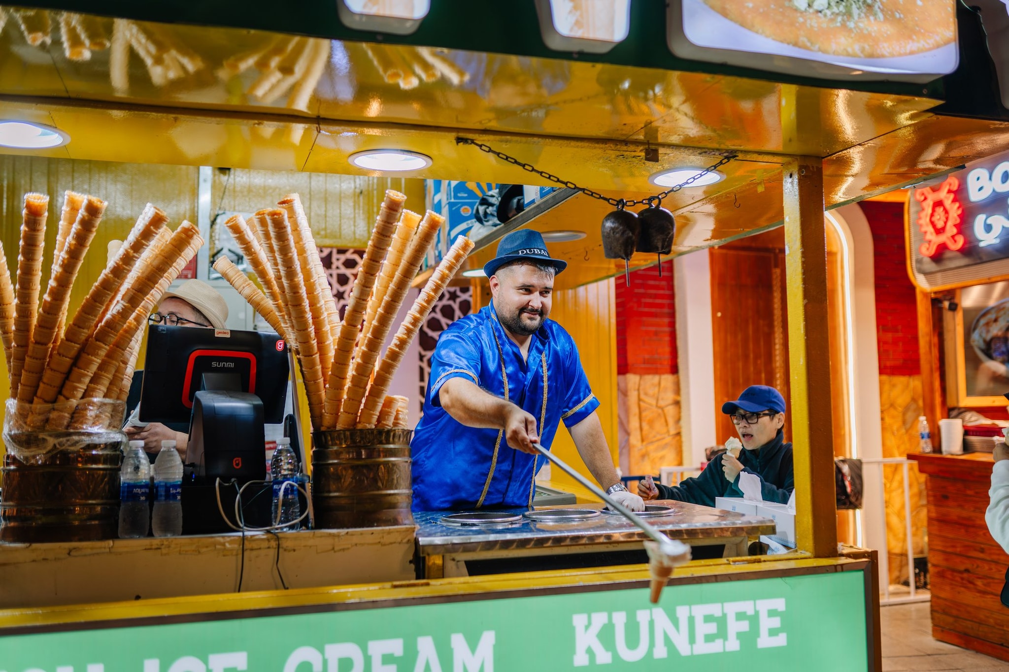 Una delle bancarelle di Dondourma, Turchia