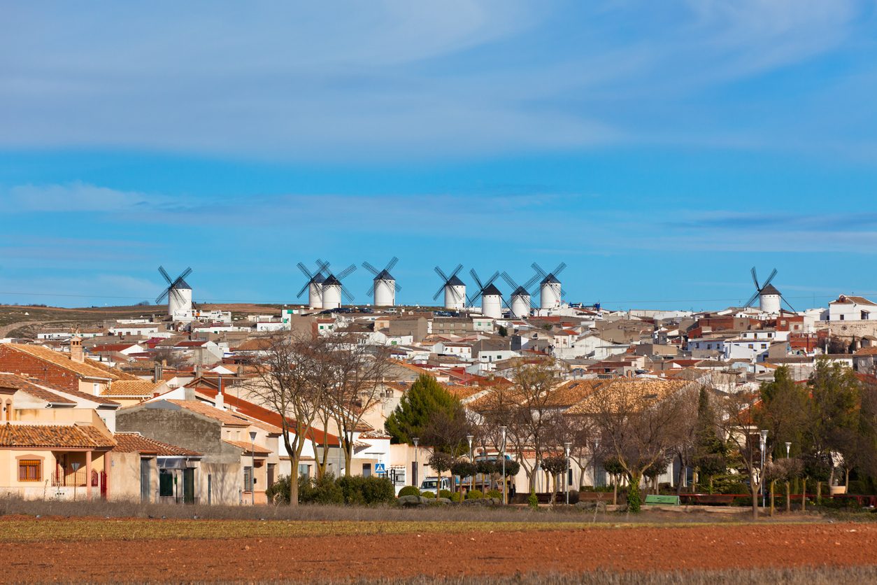 I mulini a vento di Ciudad Real, Spagna