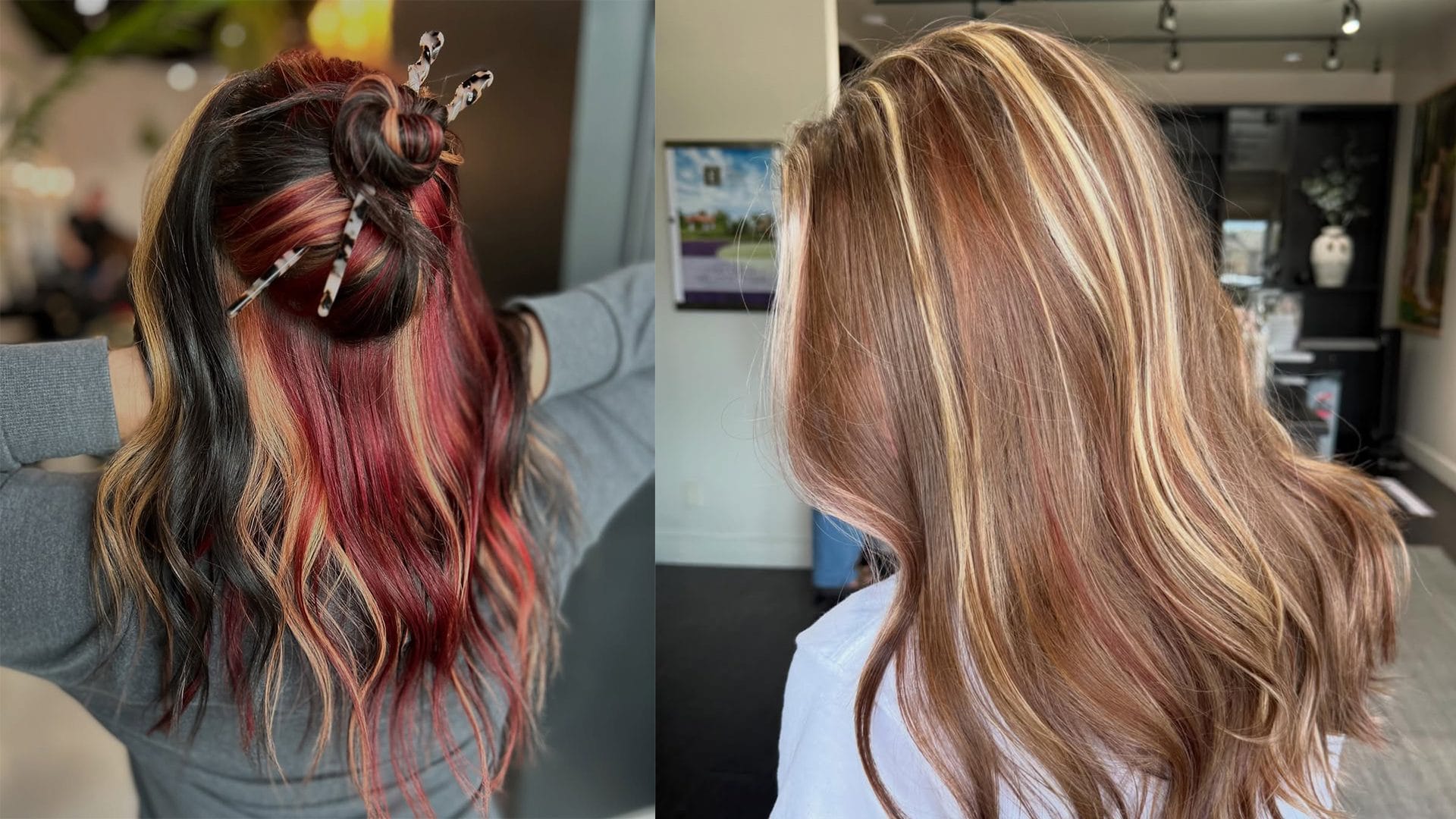 Calico hair d'ispirazione felina per l'estate: un mix di colori sui capelli per ricreare il mantello di un gatto