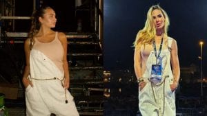 Chanel Totti a Battiti Live ruba il look a mamma Ilary Blasi: la salopette bianca costa 600 euro