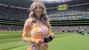 Il look di Diletta Leotta per la cerimonia inaugurale dei Mondiali in Messico 