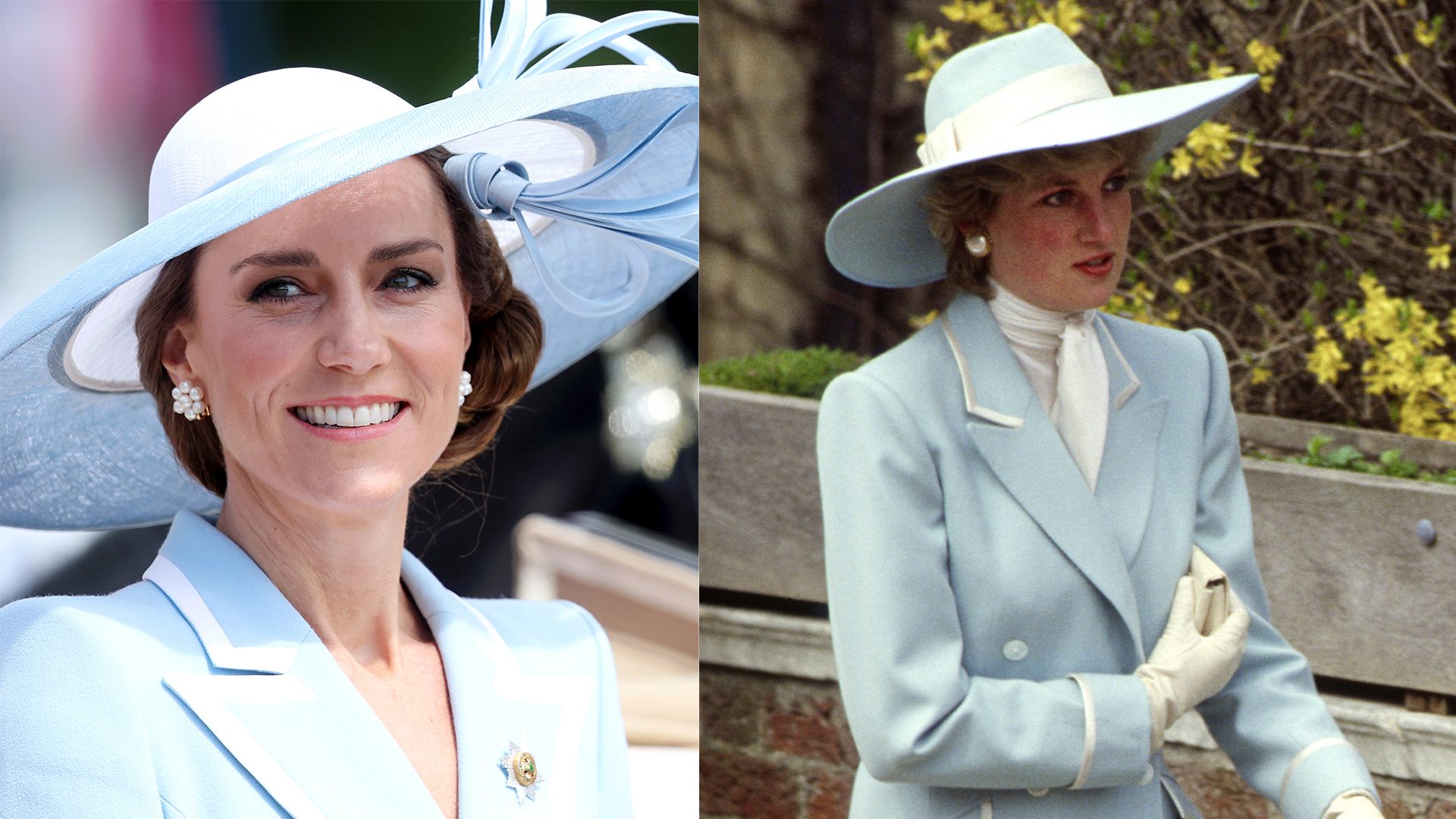 Kate Middleton al Trooping the Colour 2026 ricorda lady Diana: l'omaggio con lo stesso look celeste e cappello
