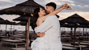 Valentina Vignali e Fabio Stefanini presto sposi: al party pre matrimonio tutti in bianco
