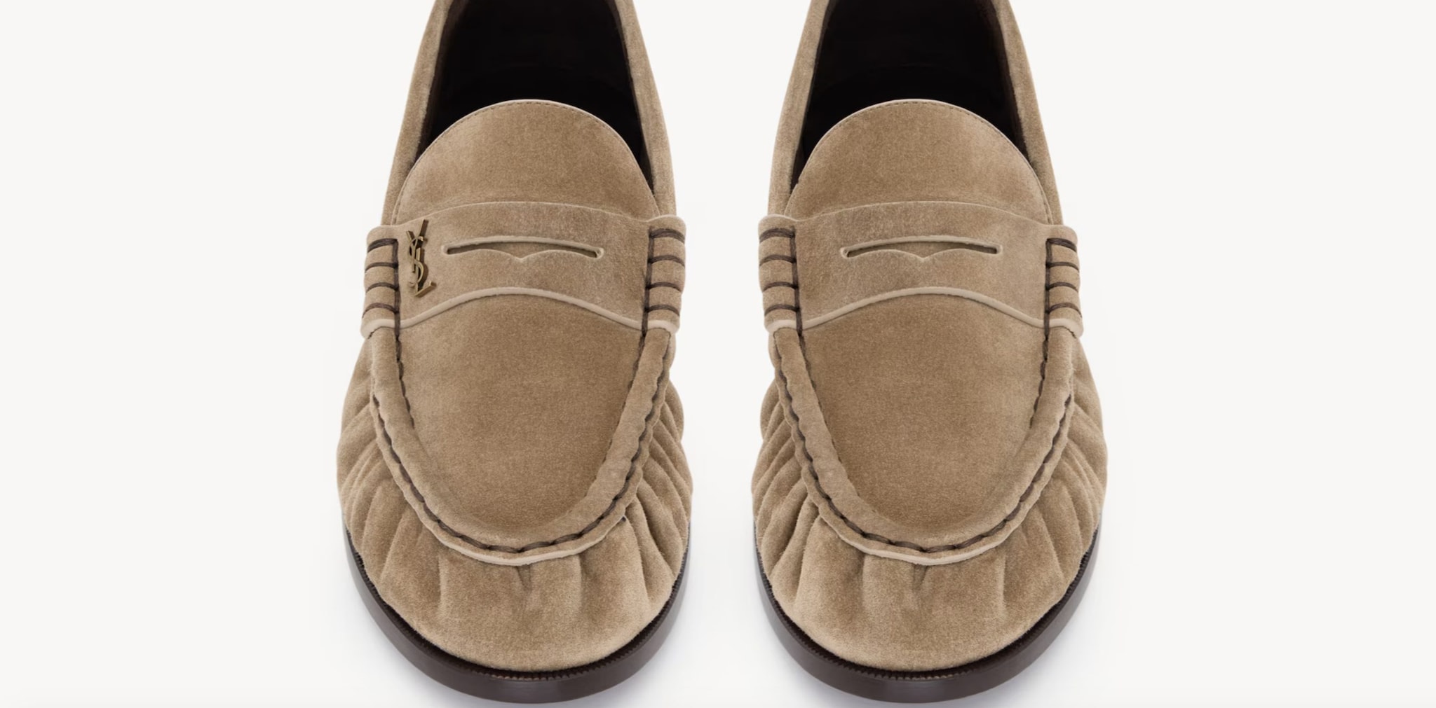 Mocassini arricciati Saint Laurent