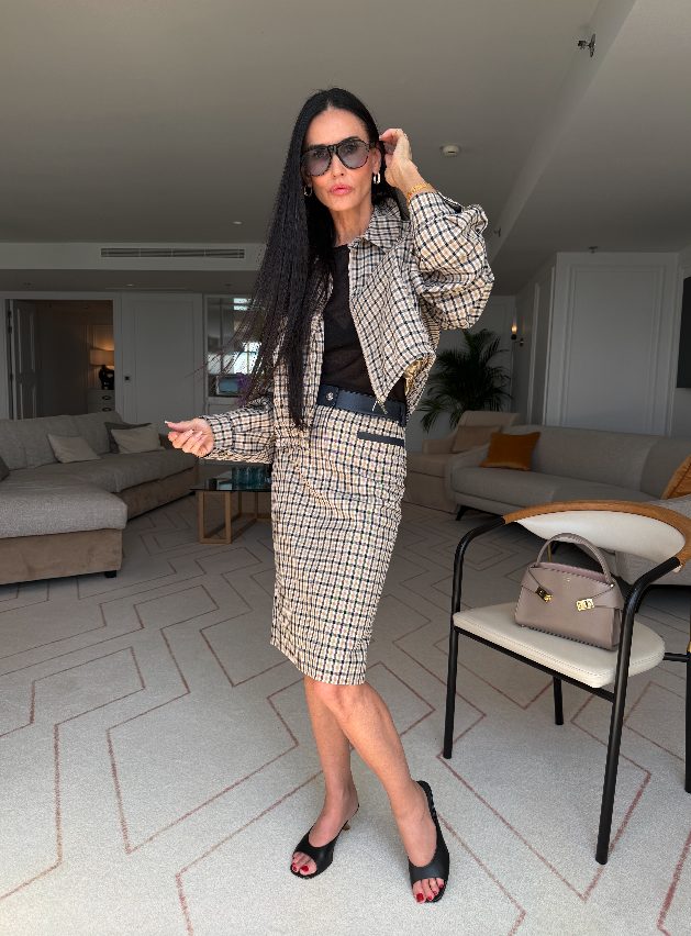 Demi Moore con mule Ferragamo