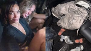 Elodie e Franceska nella Casita di Bad Bunny coi jeans over: dopo il temporale rimangono in slip