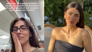 Giulia Salemi dimentica l'abito al matrimonio di Aurora Ramazzotti: look con gioielli da 50mila euro