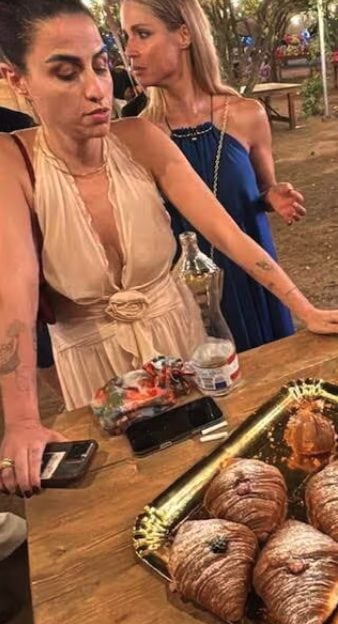 Sara Daniele con abito Blumarine