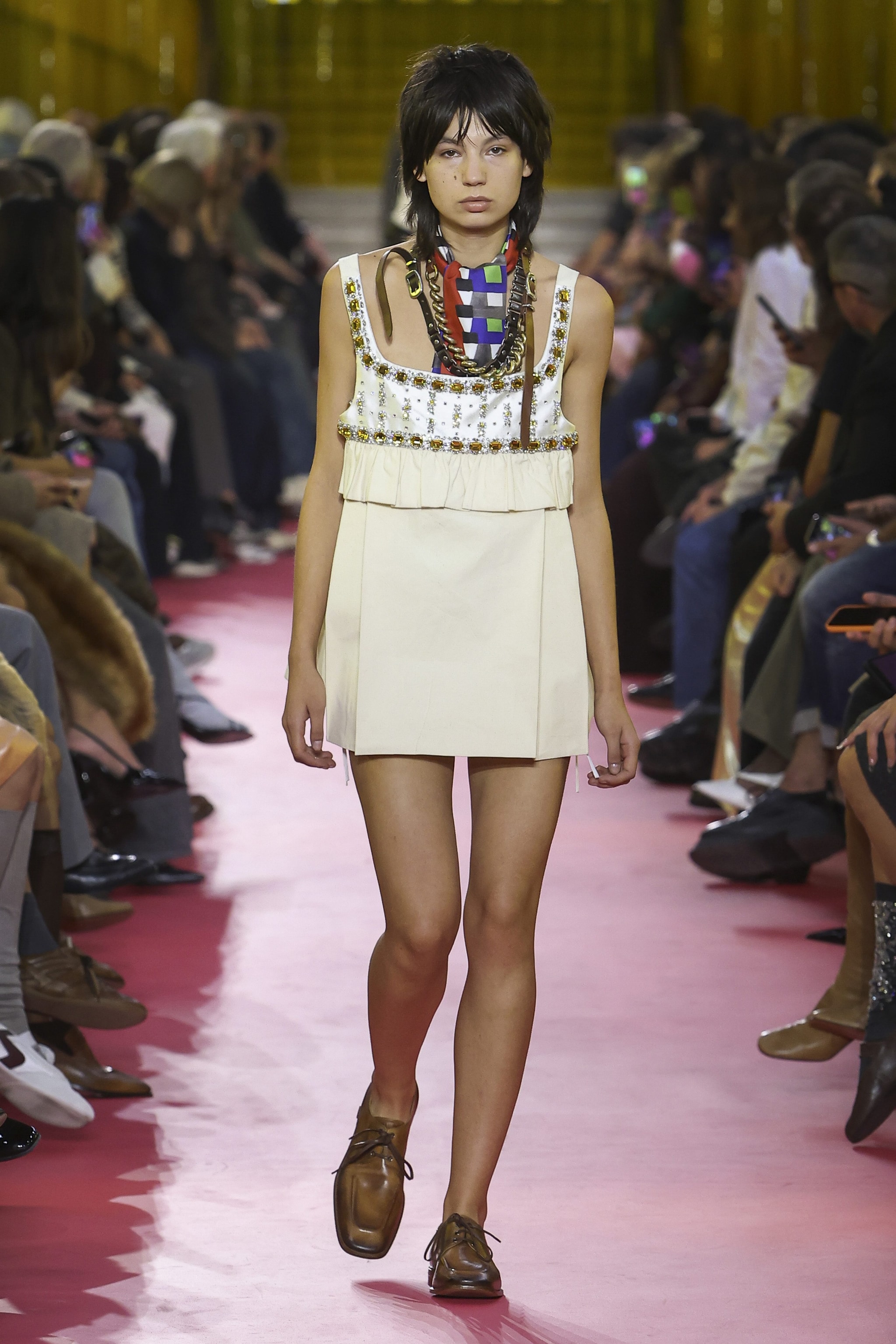 Mini abito della collezione Primavera/Estate 2026 di Miu Miu
