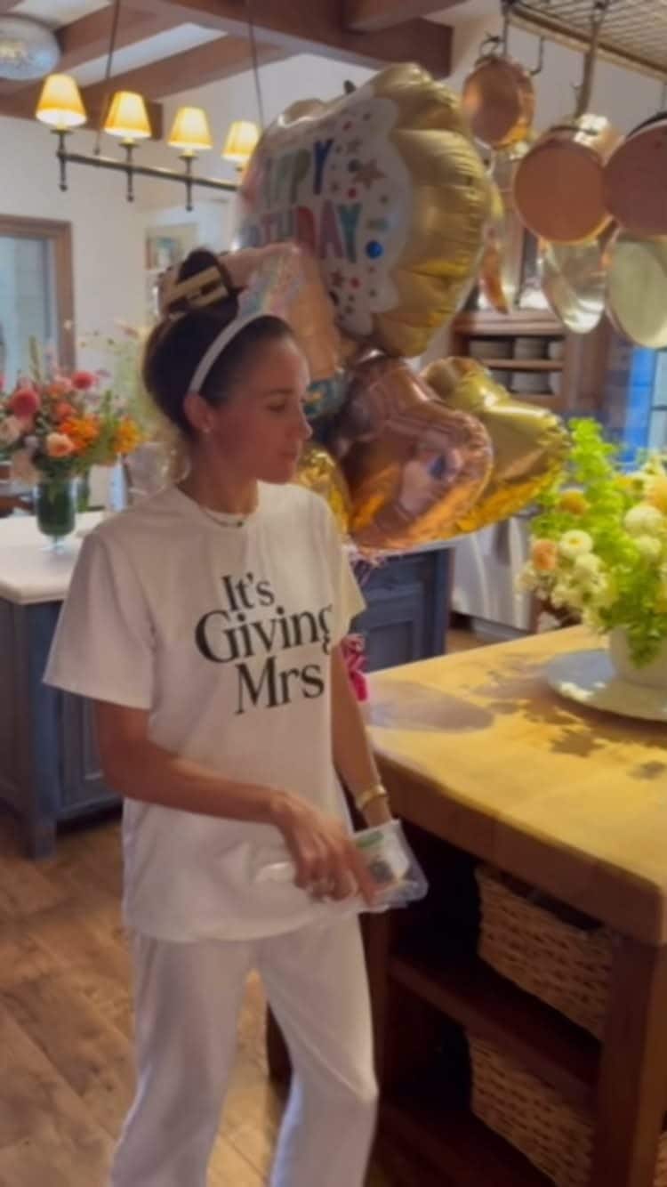 La festa casalinga di Meghan Markle