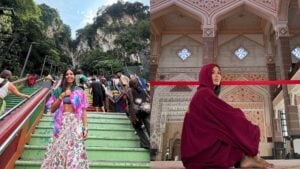 Elisabetta Gregoraci in Malesia, il viaggio comincia dalle torri gemelle di Kuala Lumpur
