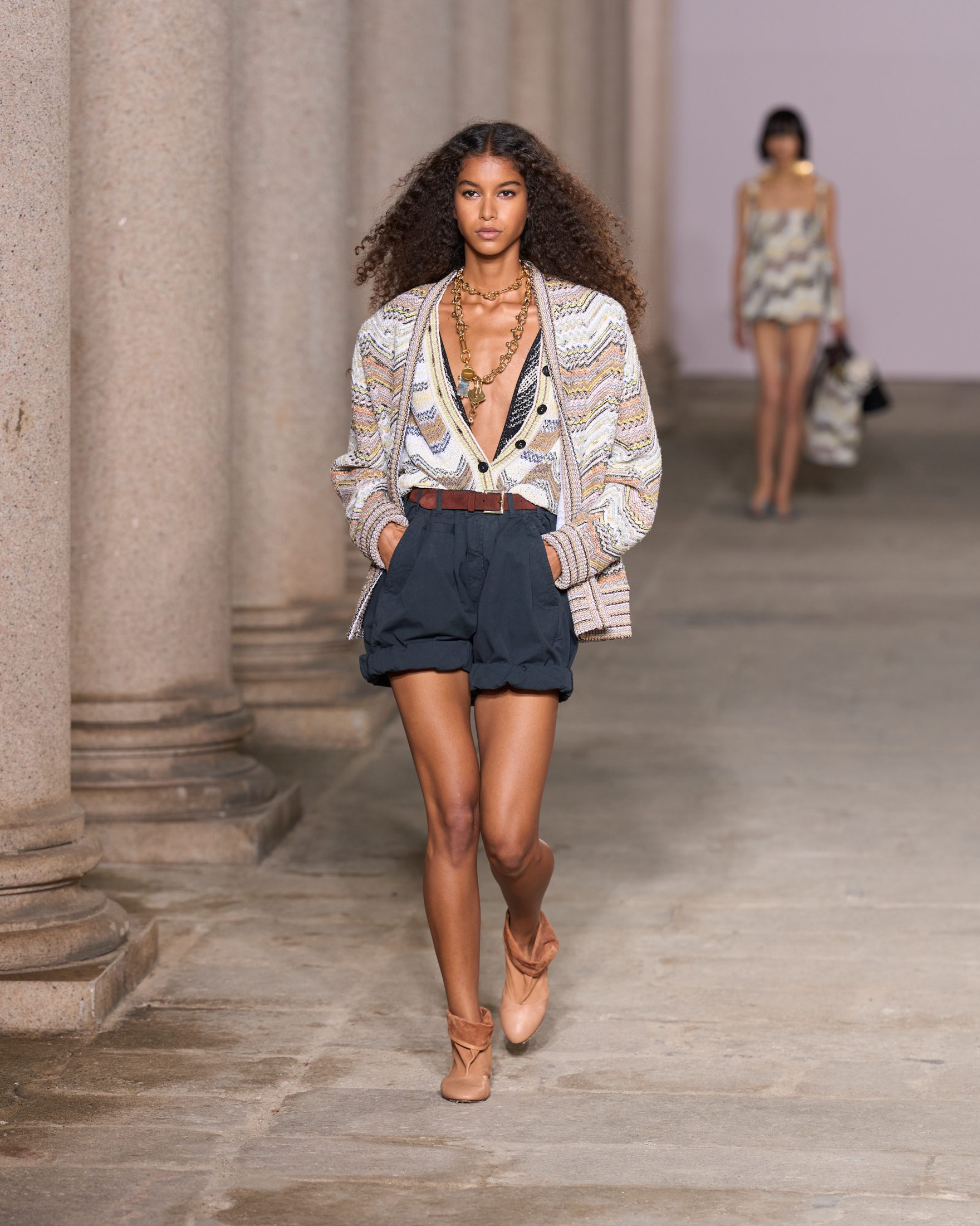 Look con bermuda Missoni