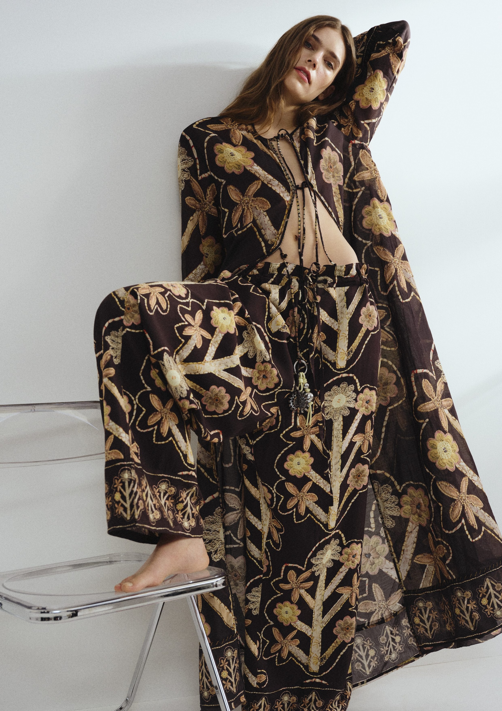 Coordinato fantasia con panta pijama H&M Studio