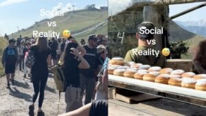 Dolomiti prese d'assalto: chilometri di fila solo per fare la foto col krapfen virale sui social