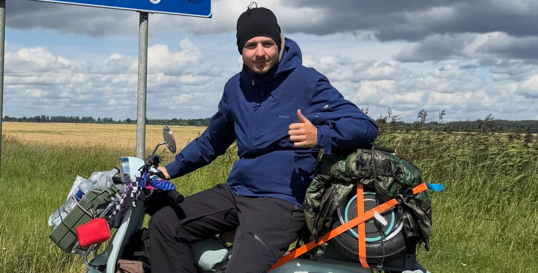 Pietro fa Italia-Norvegia con una Vespa del 1967: "Mi davano del pazzo, ma ho coronato il mio sogno"
