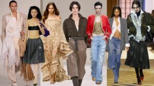 Le 10 tendenze Primavera/Estate 2027 dalle sfilate di Milano: spopolano messy girl, stile boho e gonne a pieghe