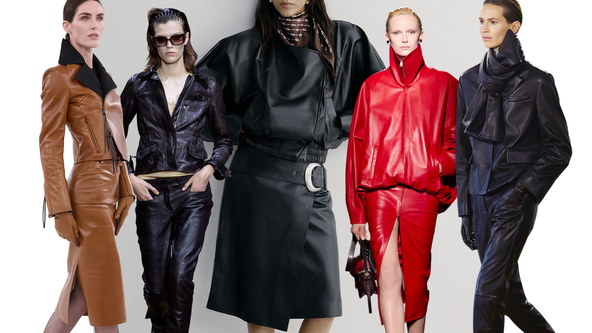 A tutta pelle, i look coordinati in total leather sono la tendenza rock dell'autunno 2026