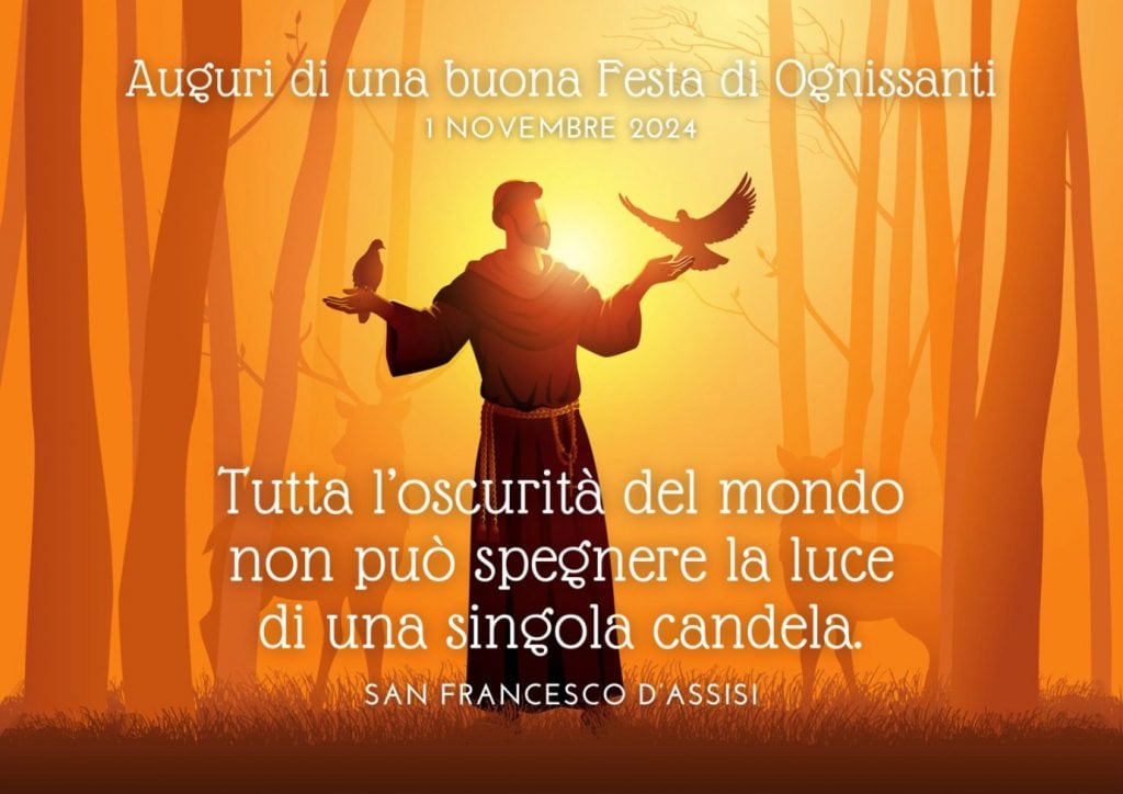 1 Novembre Buona Festa Di Tutti I Santi Buona festa di Ognissanti 2024, immagini e gif da inviare gratis per