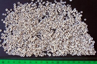 160 Perline Acriliche Bianche 12 Mm Con Foro Grande 5,5 Mm - Per Capelli E Creazioni Artigianali