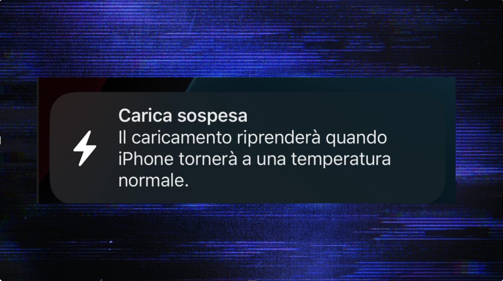 APPLE | Un esempio della notifica che arriva su iPhone
