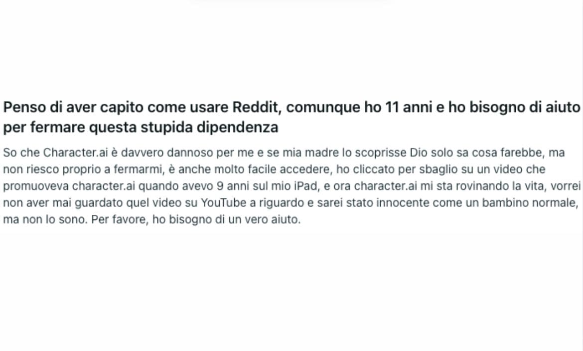 REDDIT | Le testimonianze degli utenti