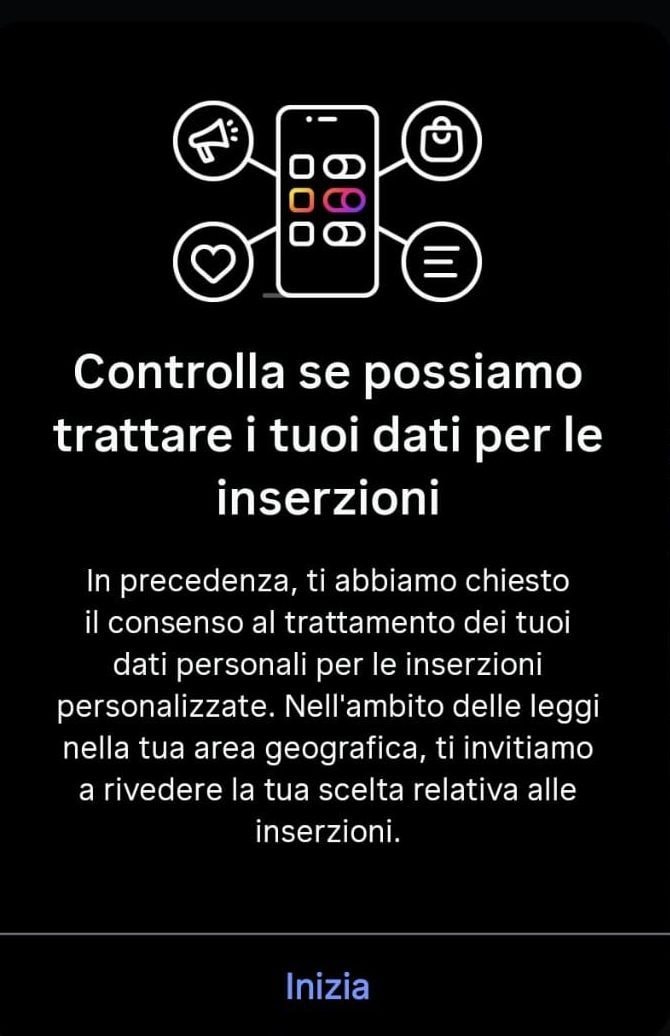 INSTAGRAM | La schermata di avviso che blocca l’app