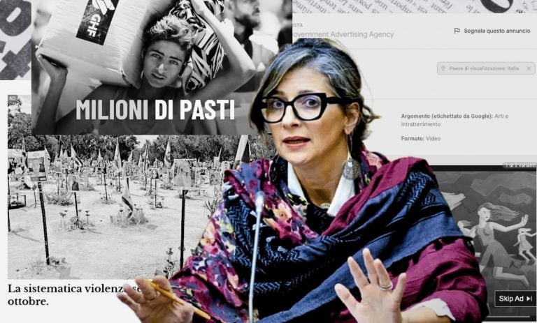 ISRAELE/Propaganda. La propaganda israeliana entra nei giornali italiani. Chi paga gli annunci contro Francesca Albanese (2 articoli)