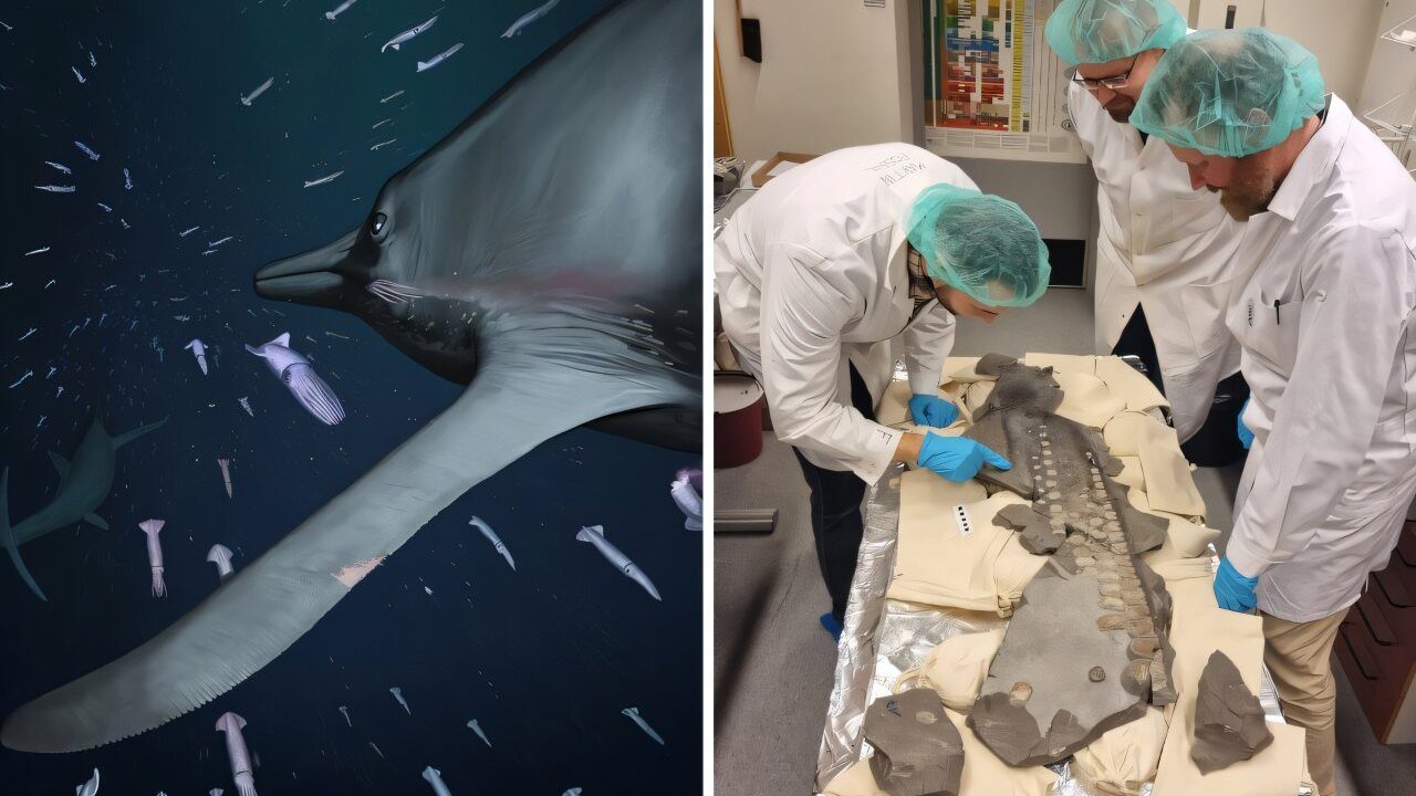 Questo rettile marino del Giurassico cacciava come un gufo: dai tessuti molli scoperta fossile straordinaria