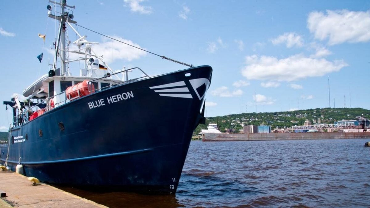La ave da ricerca dove è stata trovata la "shipgoo001". Credit: Università del Minnesota Duluth
