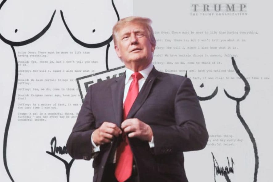La storia dietro ai disegni erotici di Donald Trump che hanno invaso i social