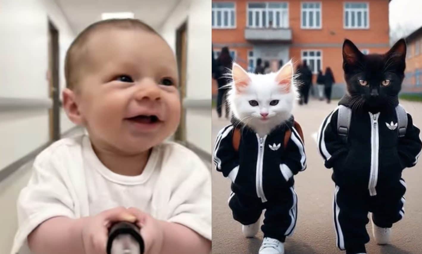 Gatti palestrati, zombie e neonati spaziali: così gli AI Slop stanno conquistando i social