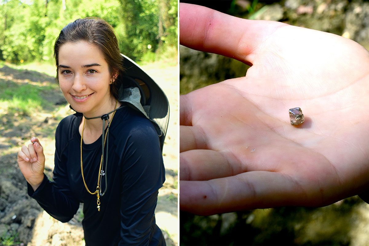 Trova un diamante da 2,3 carati nell’unico posto al mondo dove le persone possono cercarli: quanto vale