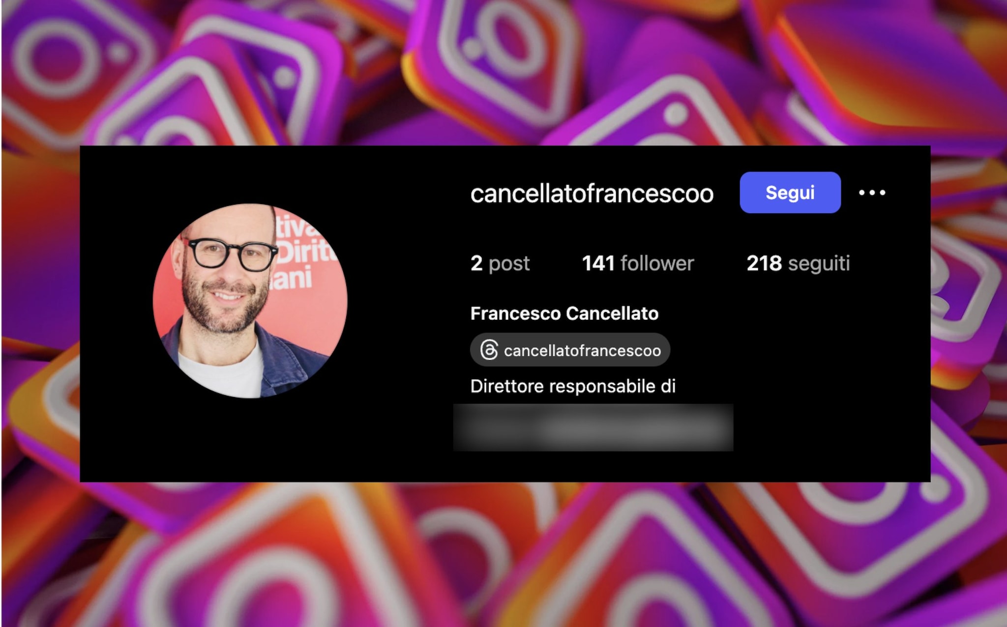 Il profilo Instagram del direttore di Fanpage è stato clonato, ma Meta non lo ha rimosso