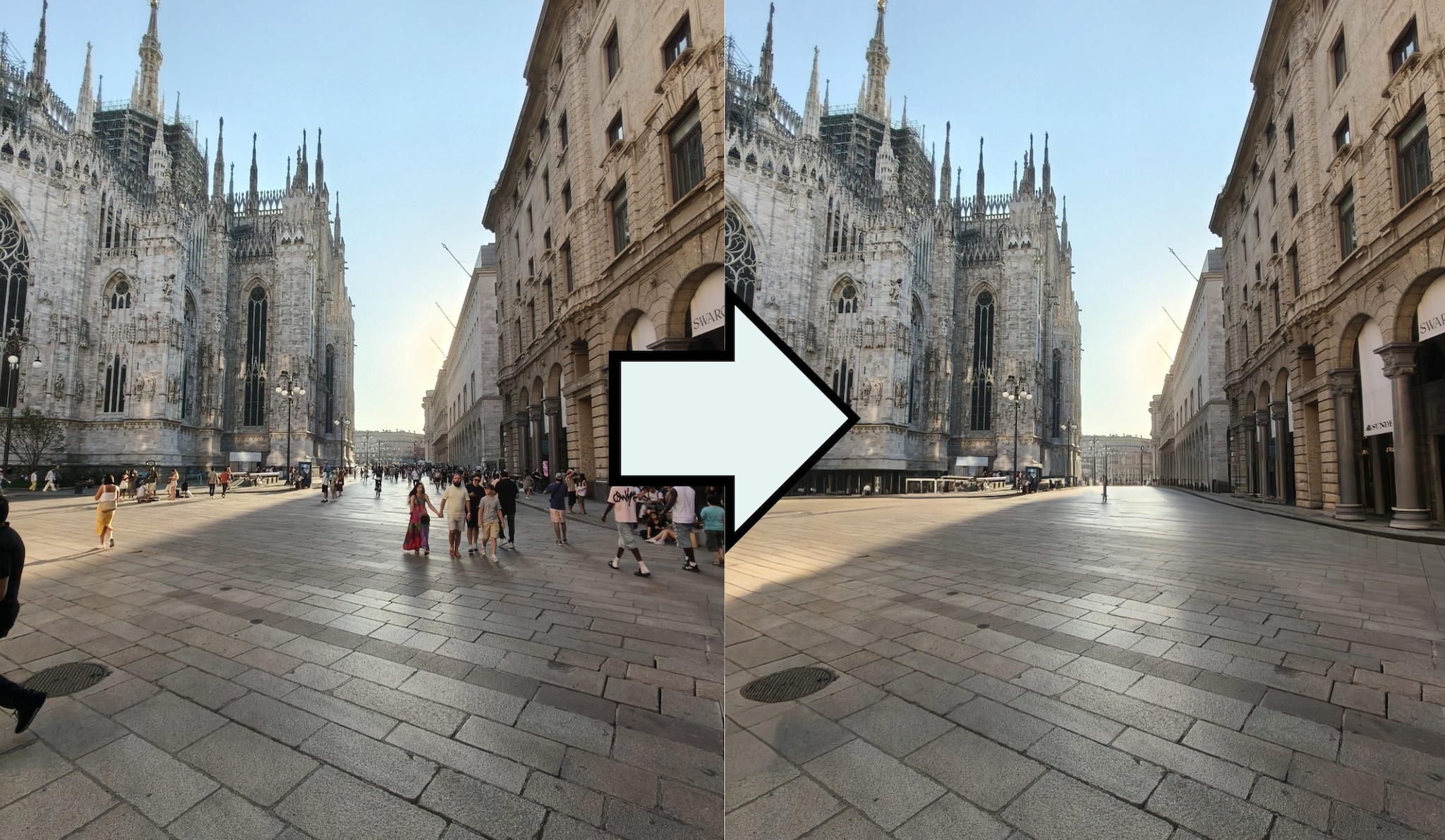 Con un paio di tocchi ho fatto sparire tutti i turisti dal Duomo di Milano: la prova di Oppo Reno14 5G