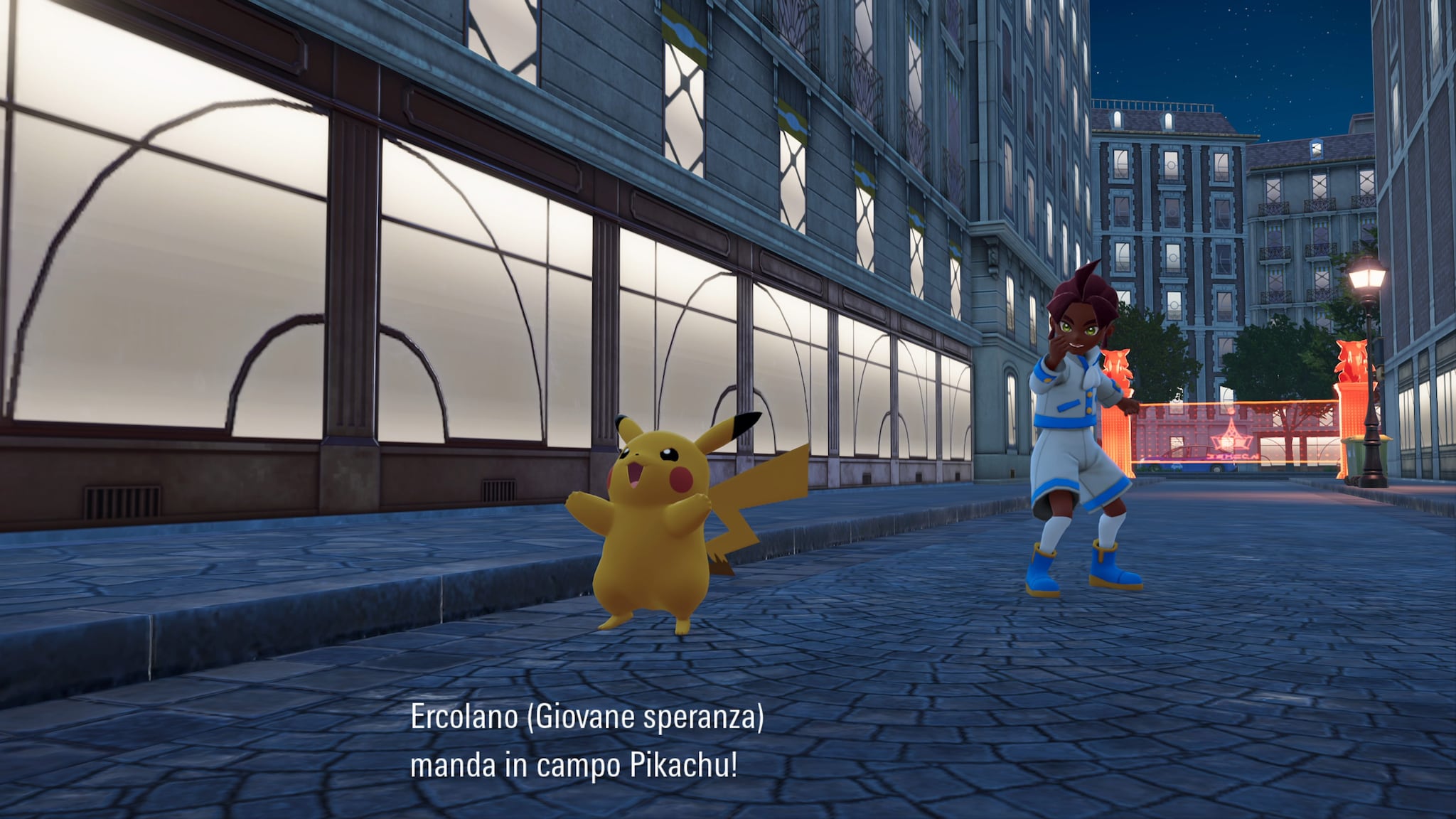 POKEMON Z–A | Uno screen durante la Royale Z–A contro altri allenatori di Luminopoli.