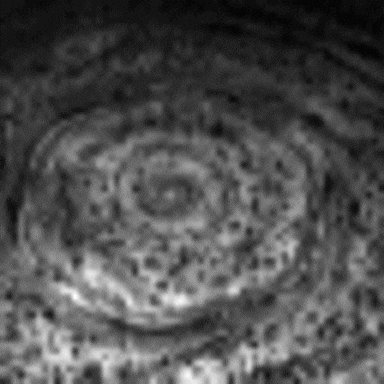 Il moto vorticoso dell’Esagono di Saturno visto dalla sonda Cassini / Credit: NASA