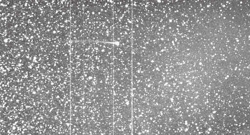 La coda spezzata da una CME della cometa Encke. Credit: NASA