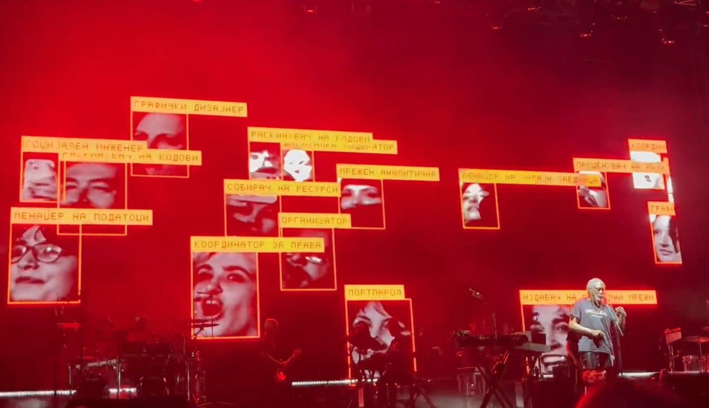 Riconoscimento facciale attivato all'improvviso durante il concerto: l'esperimento dei Massive Attack
