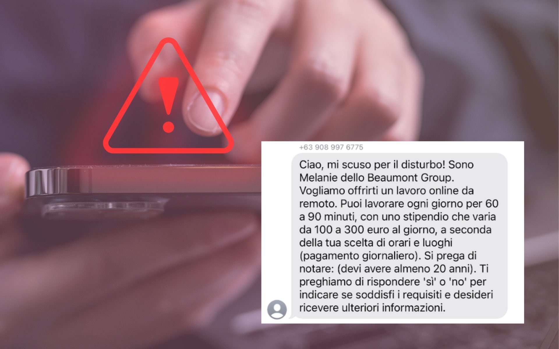 "300 euro per 90 minuti di lavoro al giorno": cosa c'è dietro il messaggio che sta girando in questi giorni