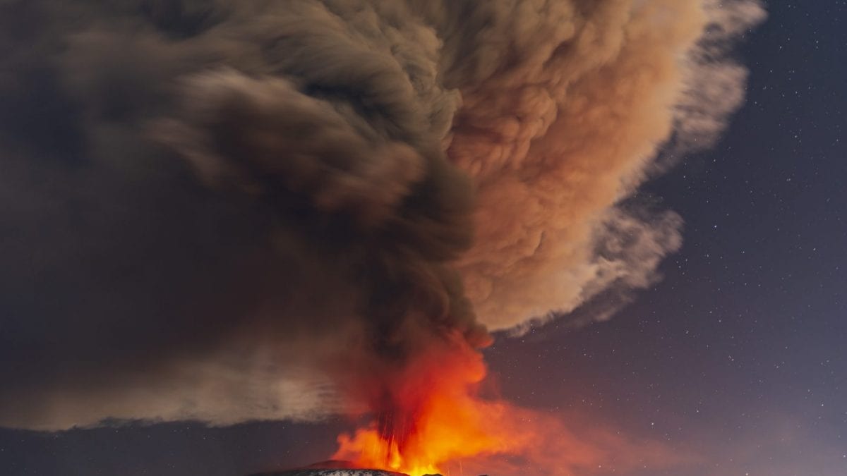 L’eruzione dell’Etna del febbraio 2022 / Credit: LaPresse