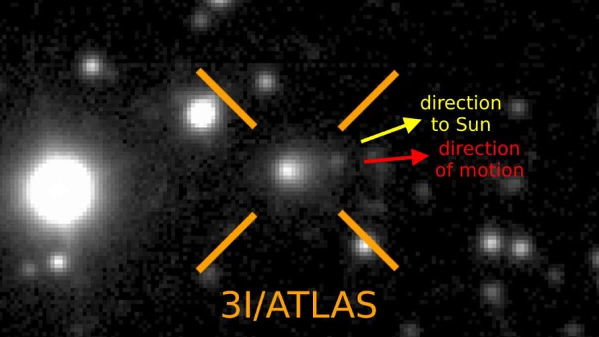 L’oggetto interstellare 3I/ATLAS Credit: Very Large Telescope