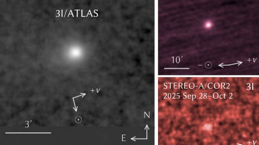 Anomalo aumento di luminosità per 3I/ATLAS, scienziati: “È più blu del Sole, incremento poco chiaro”