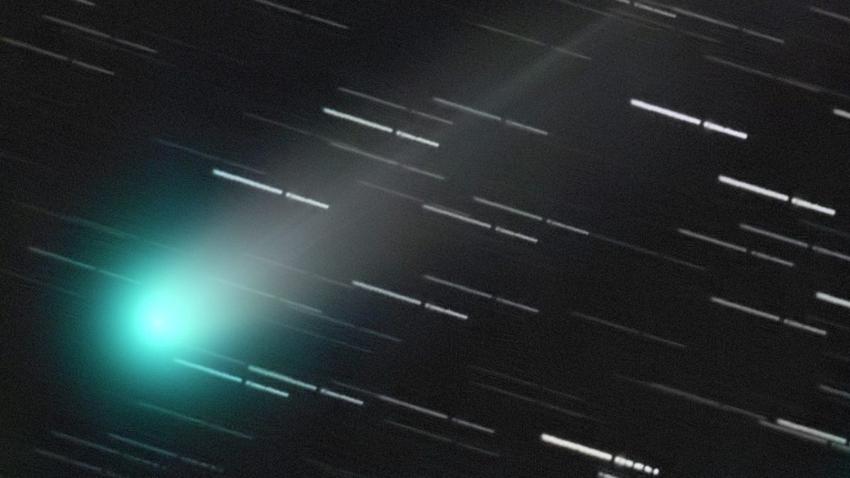 La cometa C/2025 A6 Lemmon fotografata nel cielo di Roma. Credit: Fabrizio Montanucci