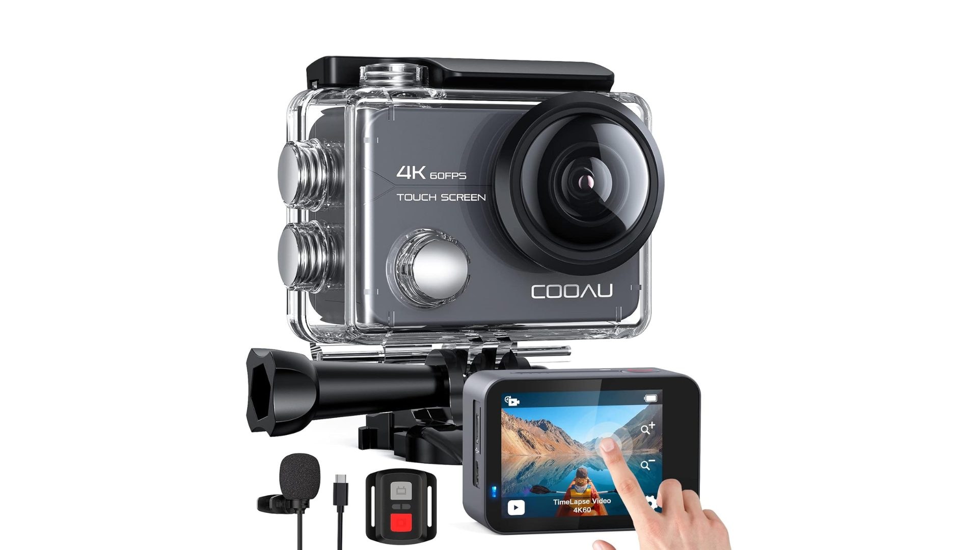 COOAU Action Cam Nativo 4K