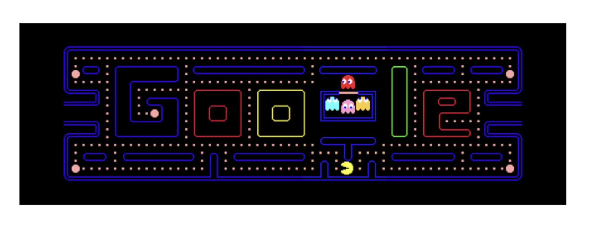 GOOGLE | Il primo minigame dedicato a PAC–MAN