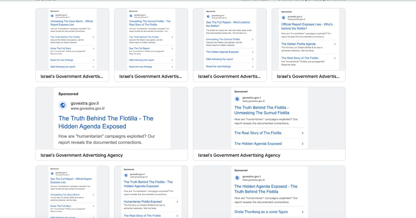 GOOGLE ADS | La nuova campagna di sponsorizzazioni di Israele