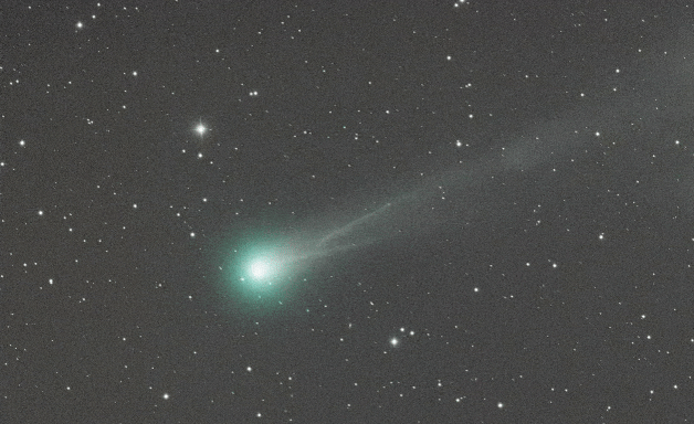 Un’animazione della cometa Lemmon. Credit: Chuck Ayoub